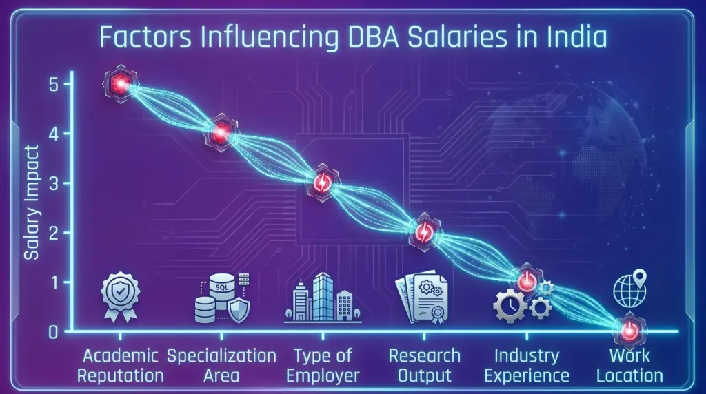 Factors That Influence DBA Salaries in India 