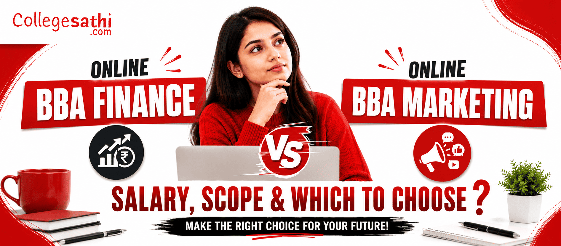 Online BBA Finance vs BBA Marketing: Salary, Scope & Which to Choose (2026 Guide)