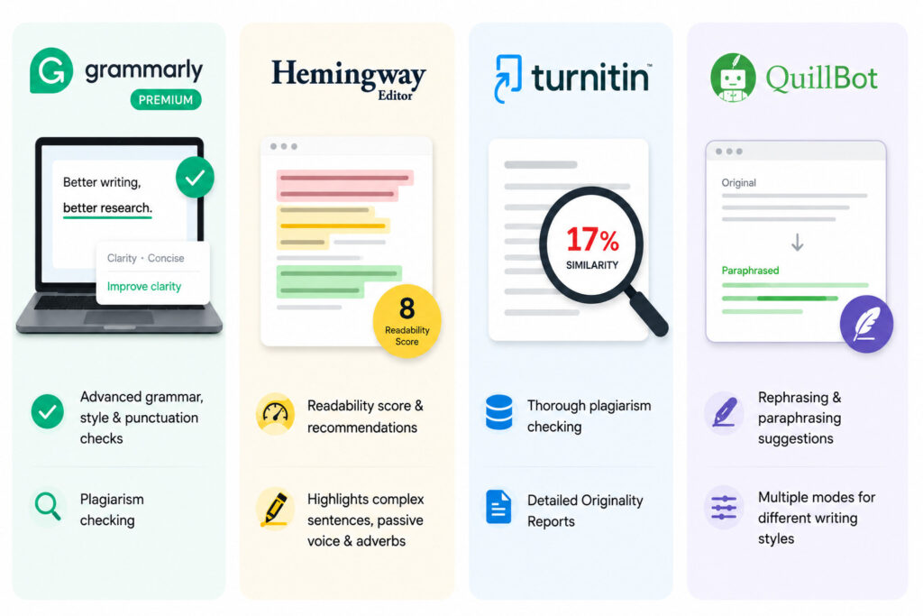 Writing and Plagiarism Checking Tools