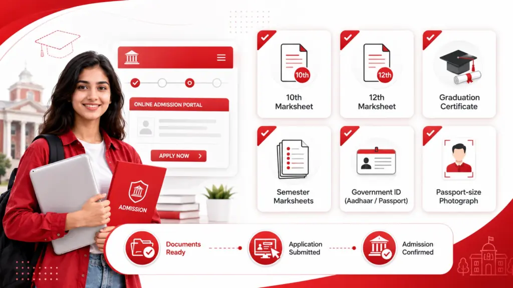 Online admission process checklist
