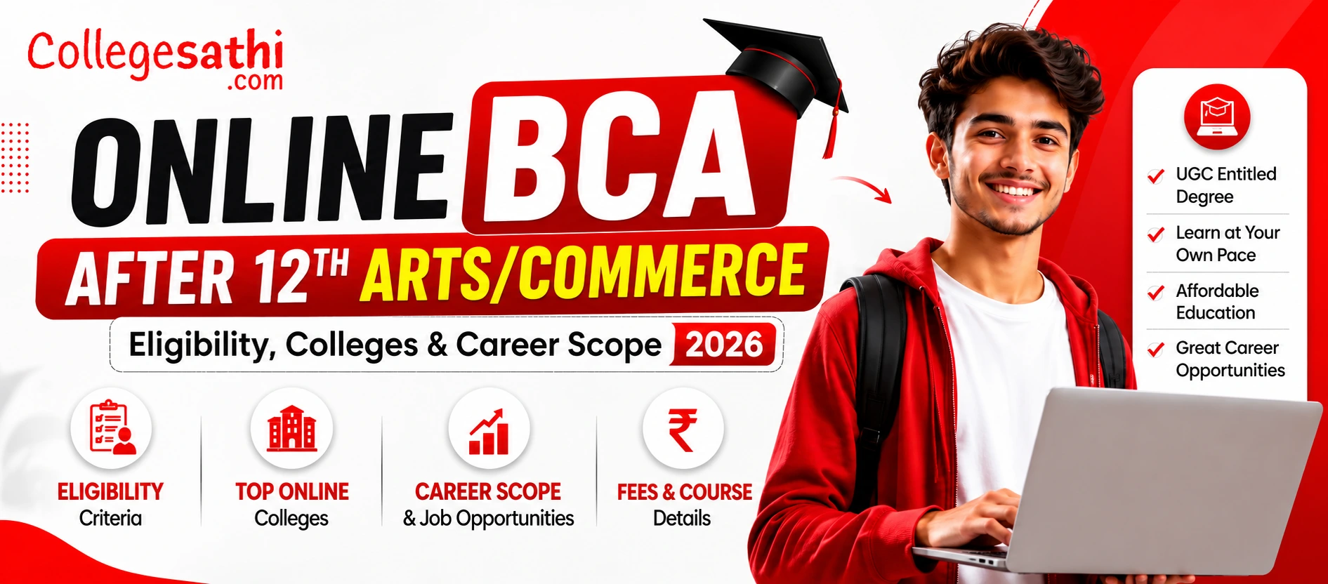 Online BCA After 12th Arts/Commerce: Eligibility, Colleges & Career Scope 2026