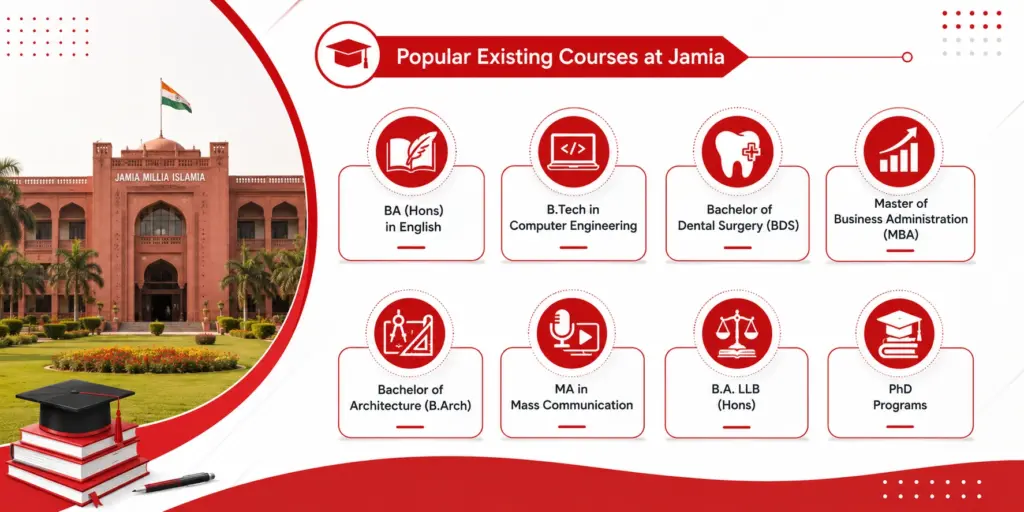 Popular courses at Jamia Millia Islamia
