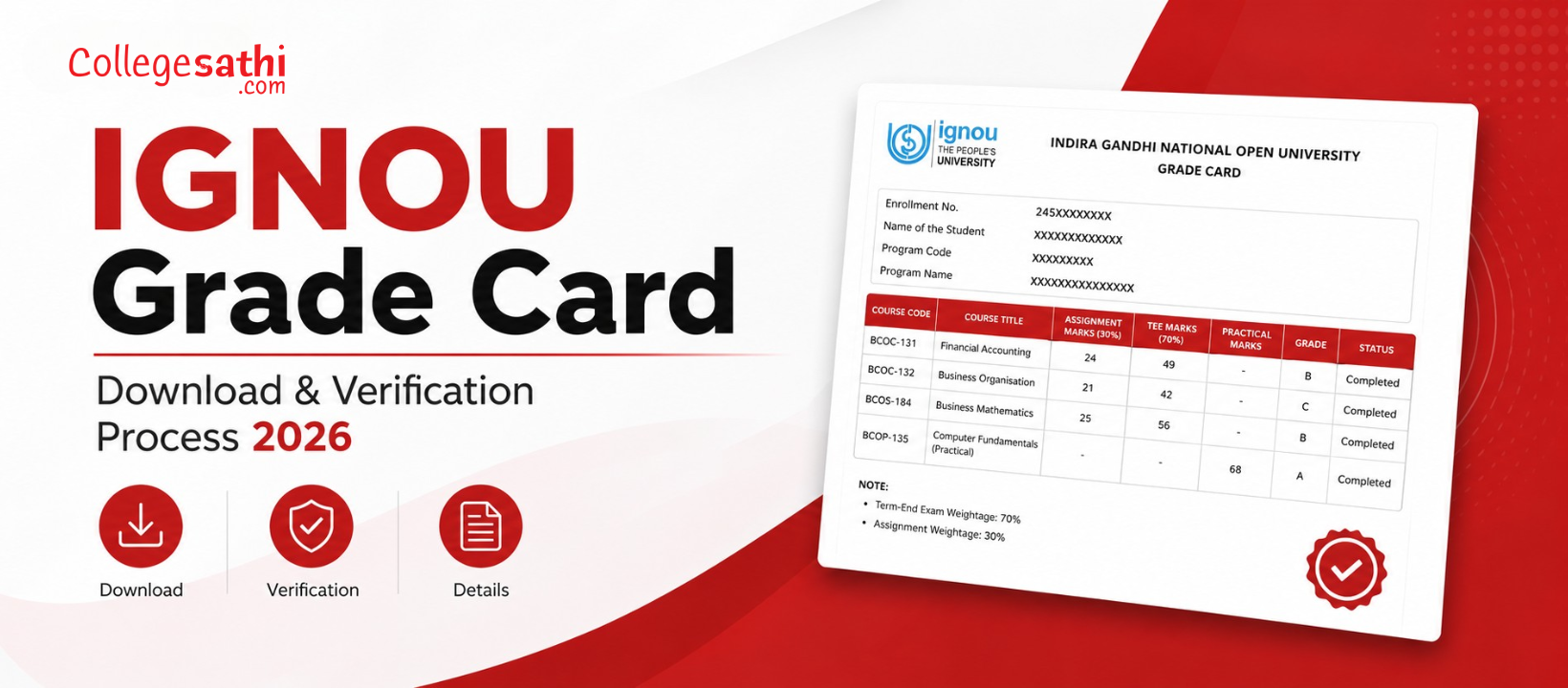 IGNOU Grade Card 2026: Download & Verification Process