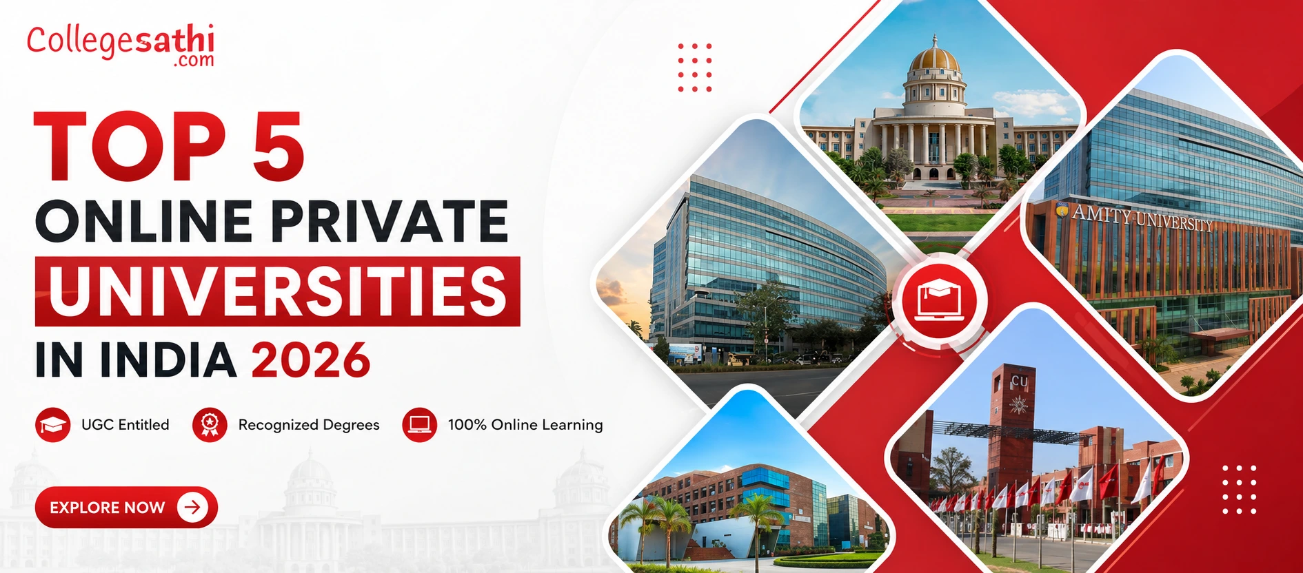 Top 5 Online Private Universities in India 2026