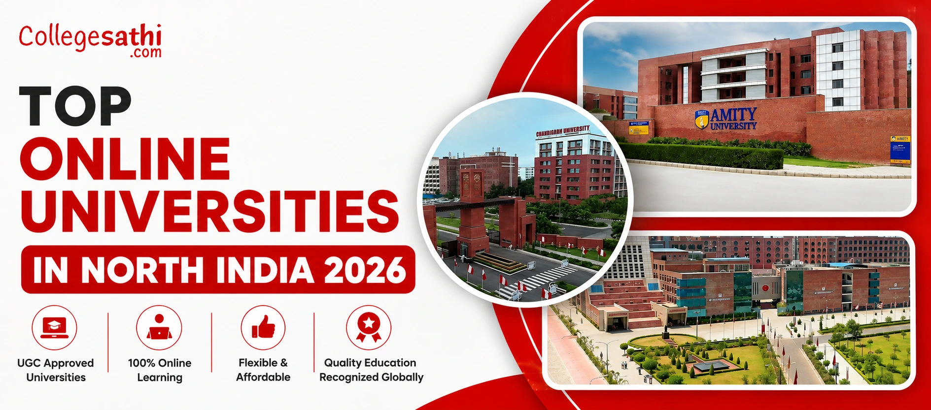 Top Online Universities in North India 2026: LPU vs Amity vs Chandigarh University