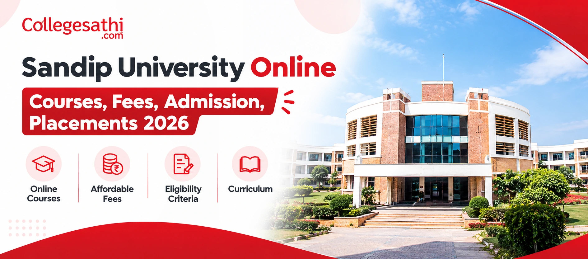 Sandip University Online: Courses, Fees, Admission, Placements 2026